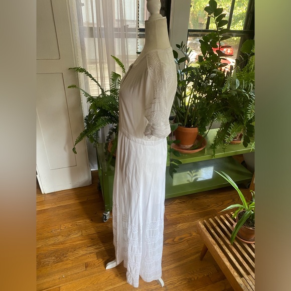 LoveShackFancy Edie Cotton Maxi Dress- White - Picture 7 of 11